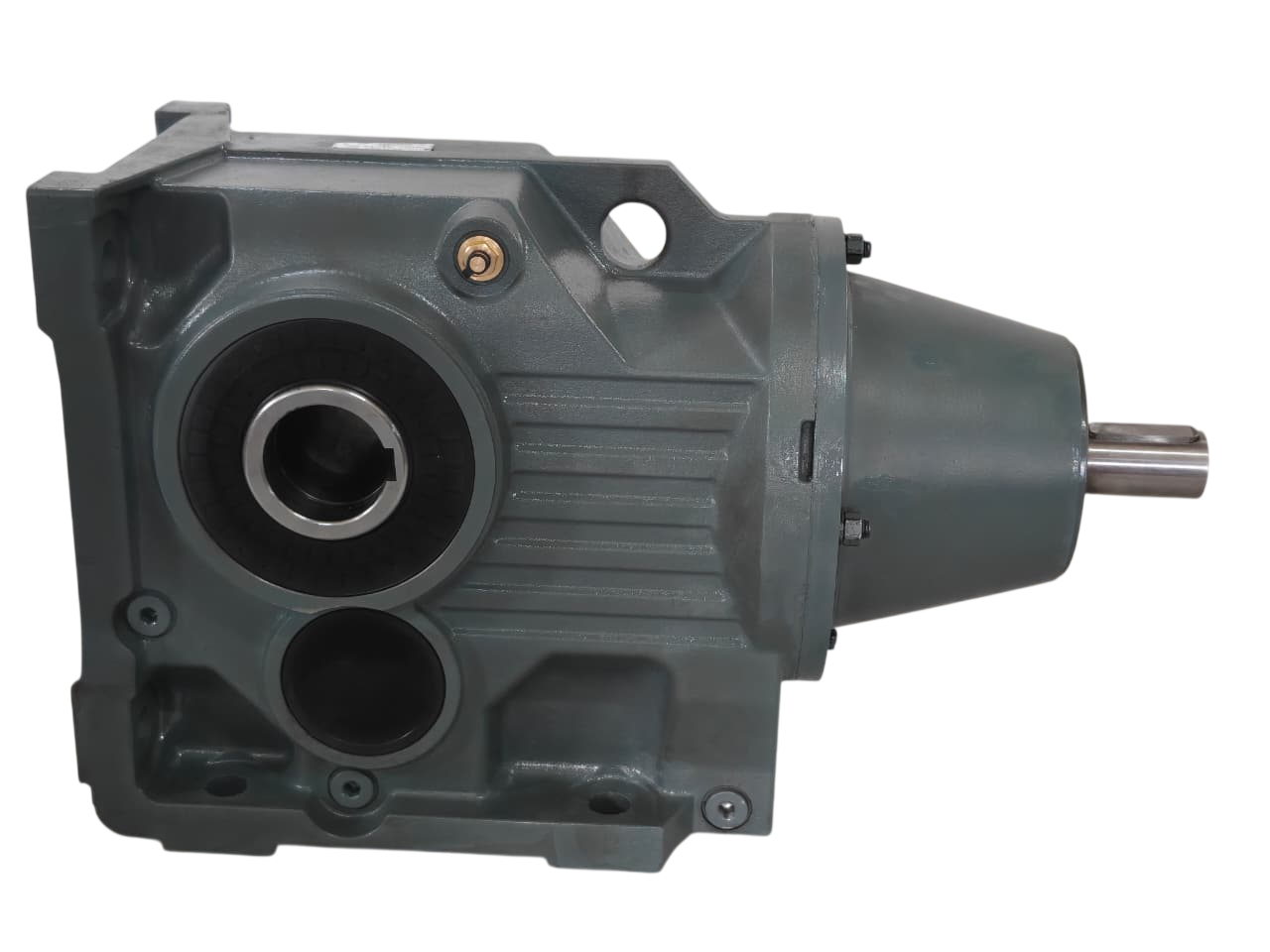 BEVEL HELICALGEAR BOX FOOT MOUNTED HOLLOW OUTPUT& SOLID INPUT
